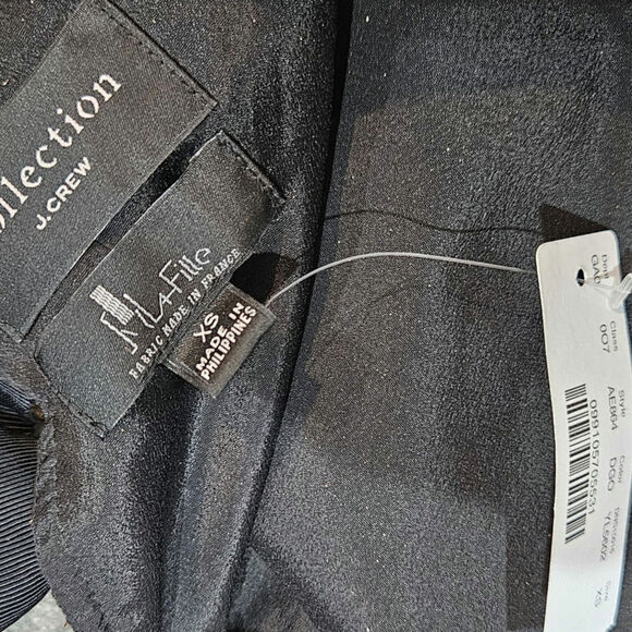 J.Crew Collection Metallic Gold Black Evening Blouse Tank Top Size XS - Picture 3 of 7